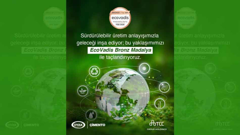 2050 Net-Sıfır Hedefine Emin Adımlar:  OYAK Çimento’ya Küresel Sürdürülebilirlik Onayı