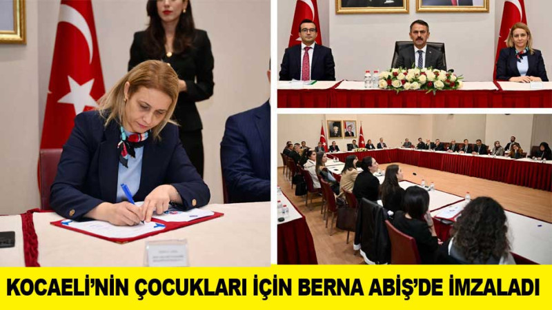 KOCAELİ’NİN ÇOCUKLARI İÇİN BERNA ABİŞ’DE İMZALADI 