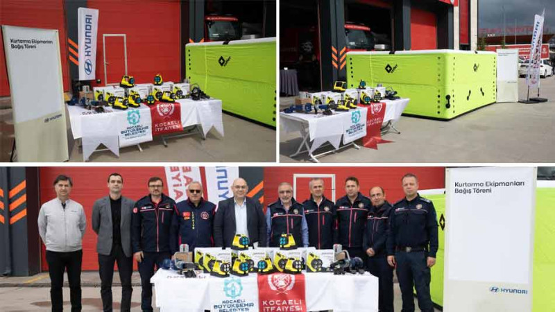Hyundai Motor Türkiye’den Kocaeli İtfaiyesi’ne Kurtarma Ekipmanı Desteği